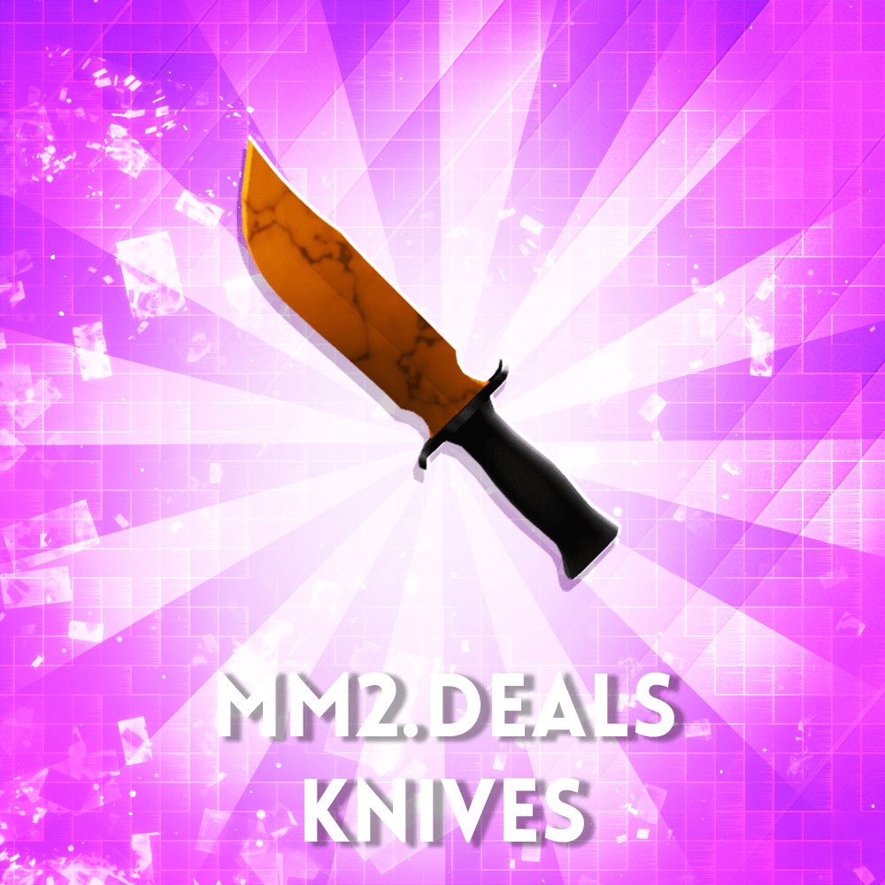 Orange Marble Knife
